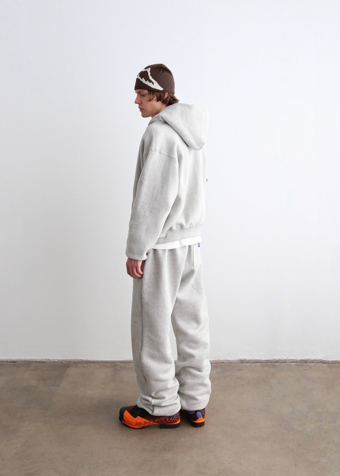 ZIP-UP HOODIE - HEATHER GREY