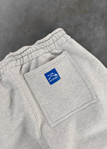 STRAIGHT-LEG SWEATPANTS - HEATHER GREY